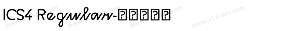 ICS4 Regular字体转换